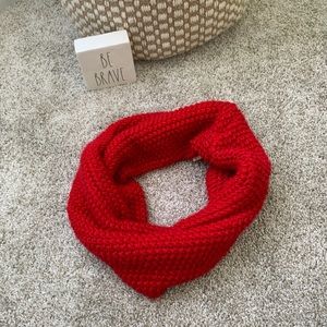 Target Red Cable Knit Infinity Scarf